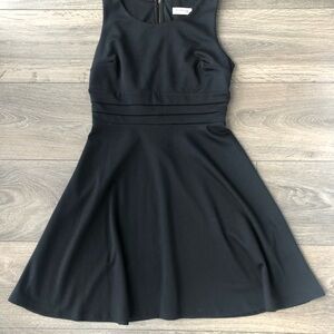 Monteau Black Sleeveless Mini Dress